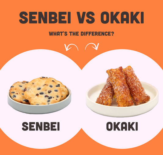 What is the difference between Okaki and Senbei?