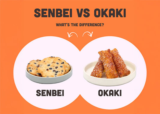 What is the difference between Okaki and Senbei?